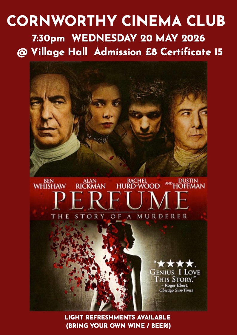 Cornworthy Cinema Club – Wednesday 20th May